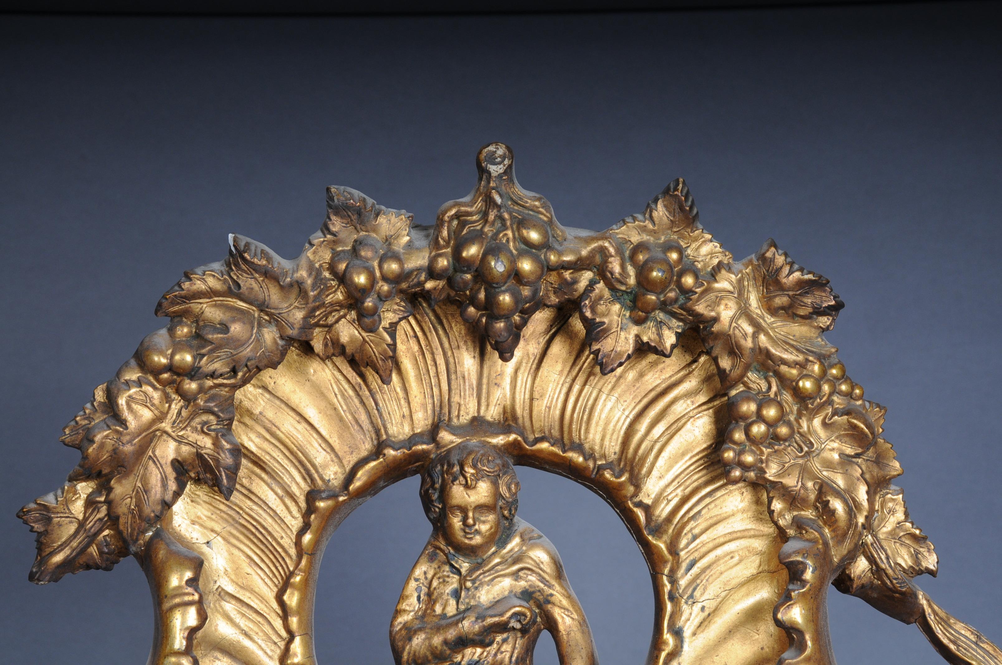 Antique Historicism Mirror, Around 1870, Gilded For Sale 10