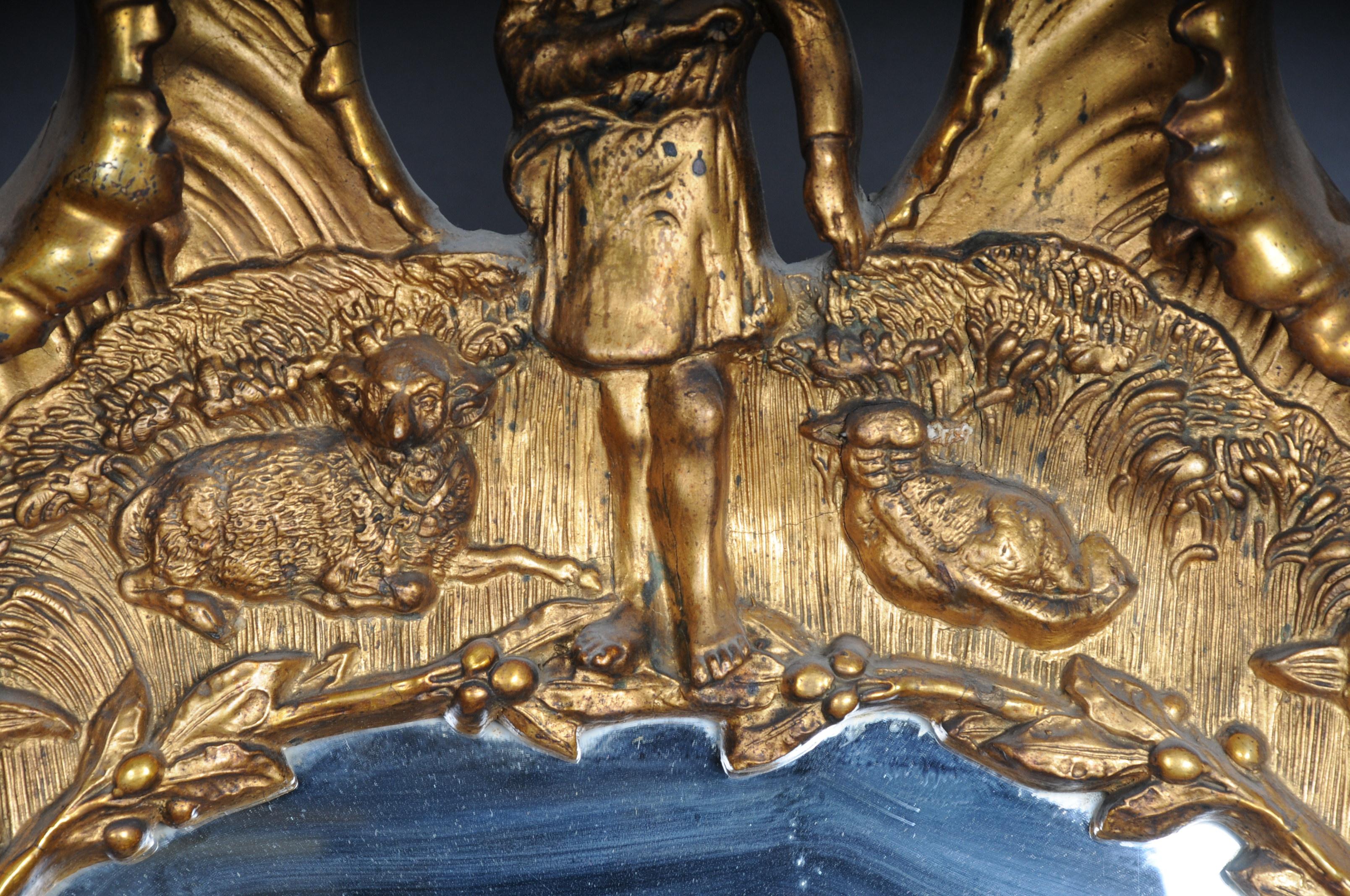 20ième siècle Miroir historique ancien doré, datant d'environ 1870 en vente