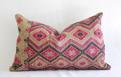 Antique Hmong Tribal Fabric Lumbar Pillows