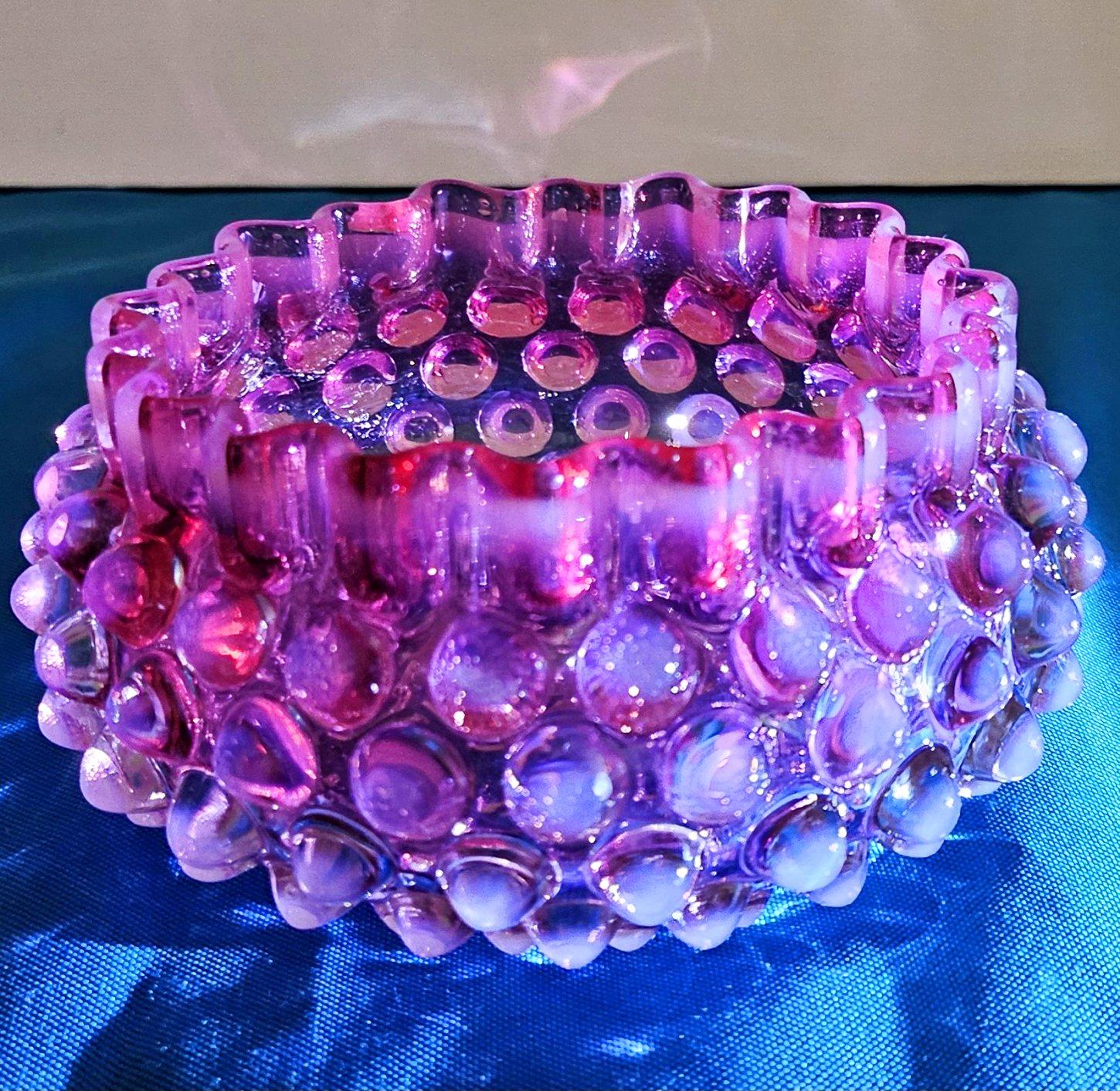 Other Antique Hobbs, Brockunier, & Co Dewdrop (Hobnail) Glass Bowl For Sale