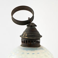 Antique Hobnail Glass Lantern