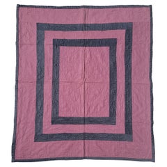 Used Holmes County Ohio Amish Plain  Crib Quilt