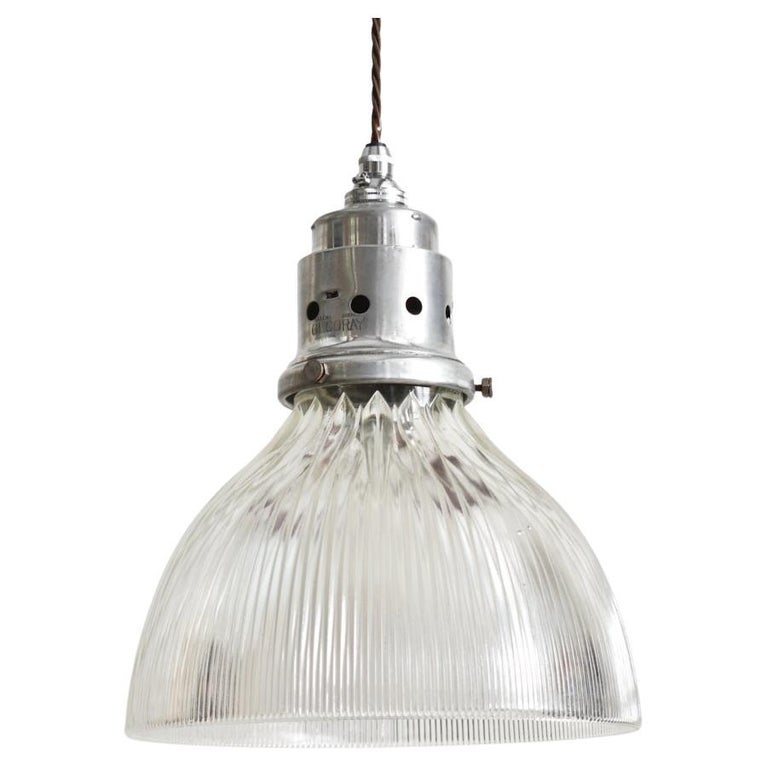 Antique Holophane Church Pendant Light For Sale at 1stDibs