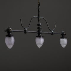 Antique Holophane Electroliers – 2 Available