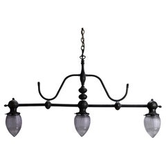 Antique Holophane Electroliers – 2 Available