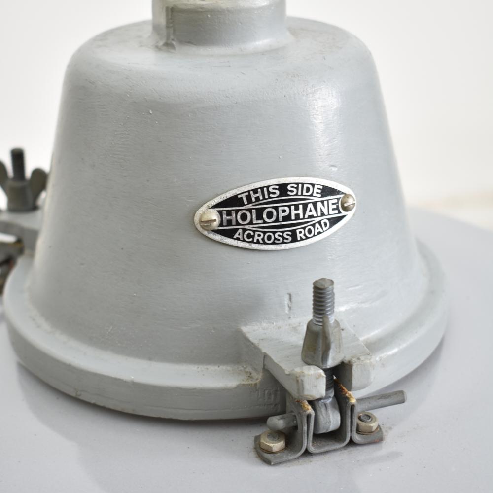20th Century Antique Holophane Pendant Light For Sale