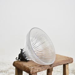 Antique Holophane Prismatic Glass Church Pendant Light