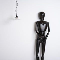 Antique Holophane Small Pagoda Prismatic Glass Pendant Lights