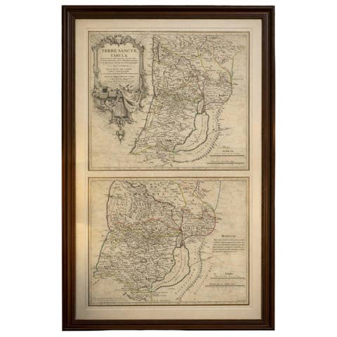 Antique Holy Land Map, Terrae Sanctae Tabula – Guillaume De L’Isle, 1782