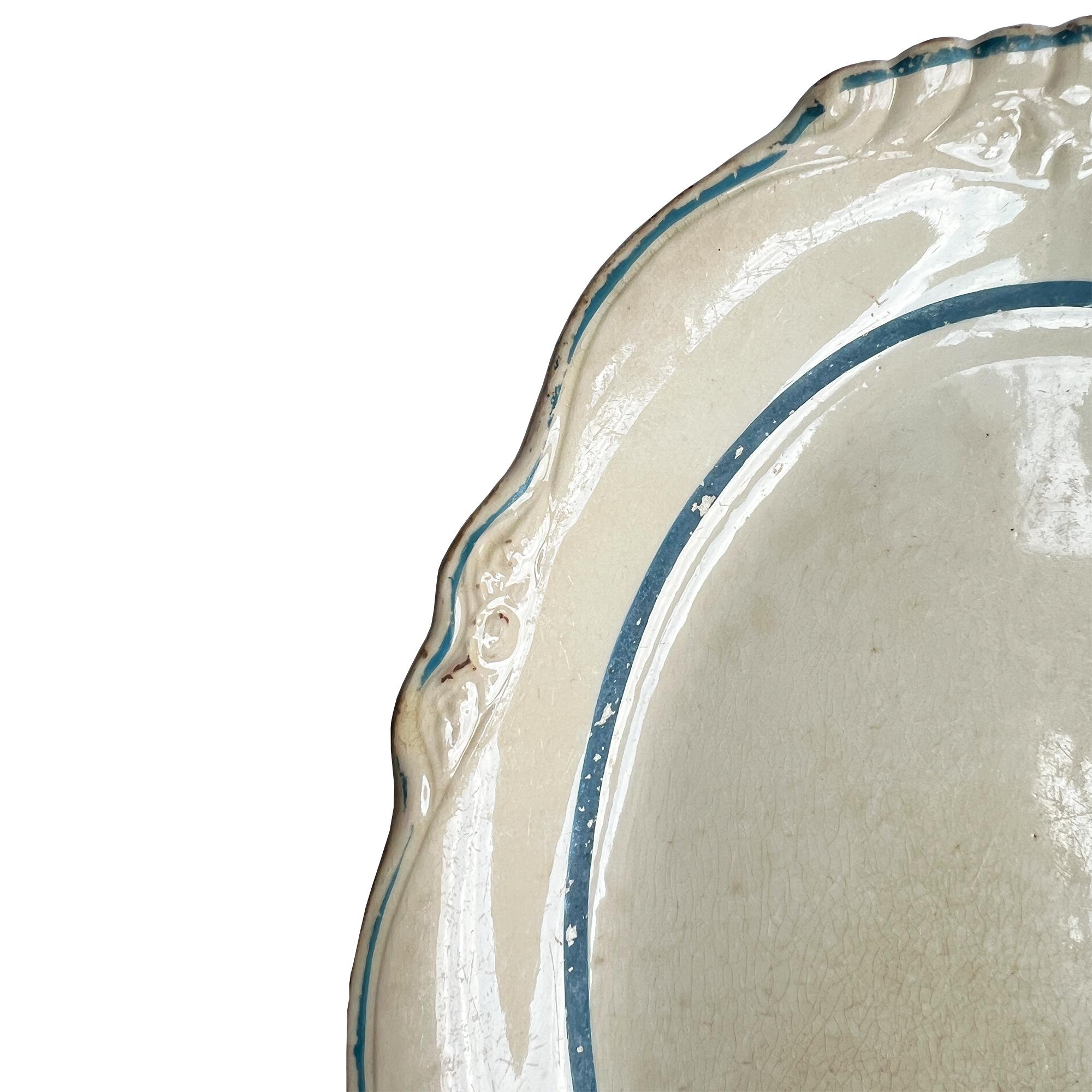 20ième siècle Ancien plat de service ovale Homer Laughlin 