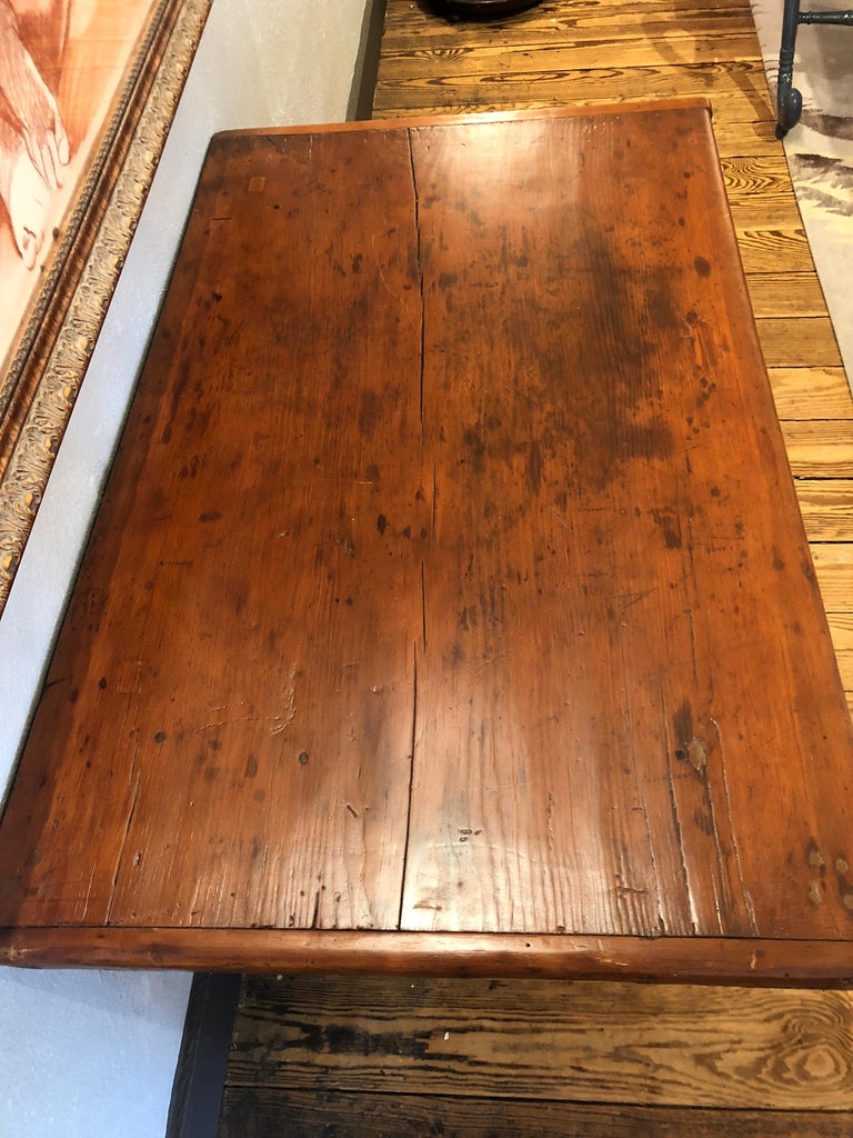 Antique Honey Pine Farm Side Table at 1stDibs antique pine side table