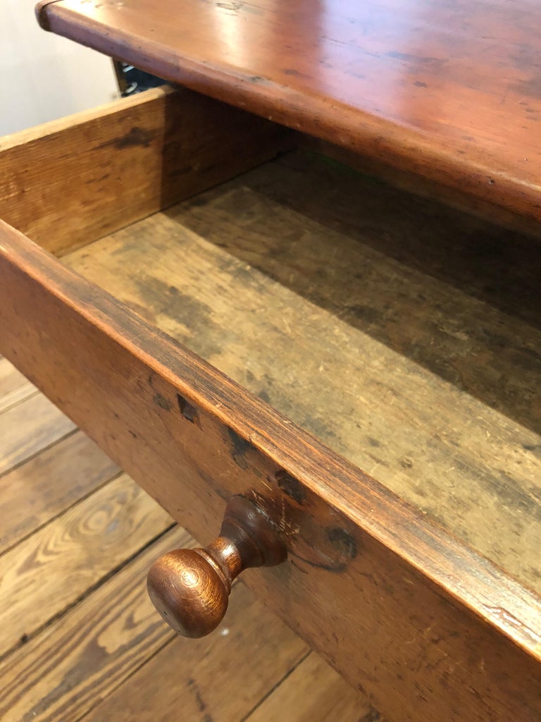 Antique Honey Pine Farm Side Table at 1stDibs antique pine side table