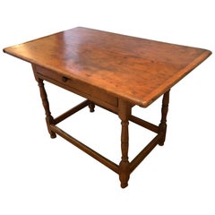 Antique Honey Pine Farm Side Table