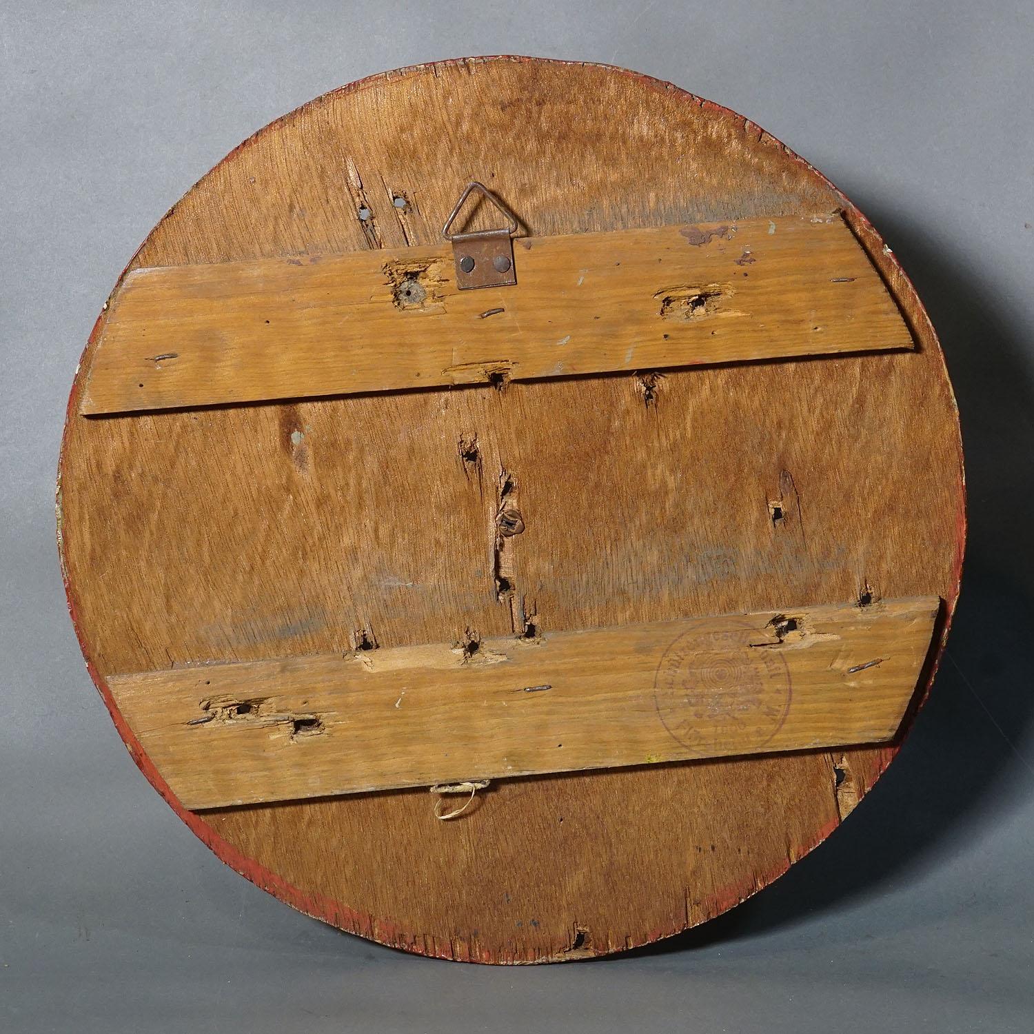 Mid-20th Century Antique Honor Shooting Target with Black-Headed Parrot, Germany 1933 For Sale