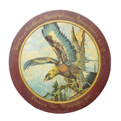 Cible d'honneur ancienne ornée d'un grand aigle, Allemagne, 1929