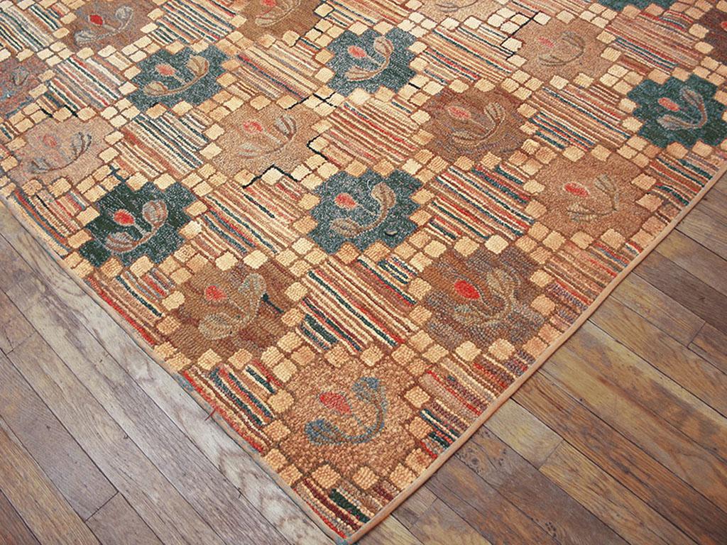 American Antique Hooked Rug For Sale