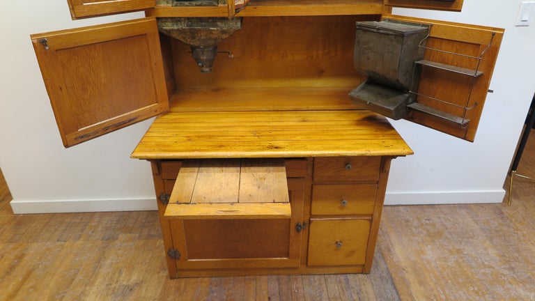 Antique Hoosier Cabinet at 1stDibs | hoosier cabinet value, vintage ...