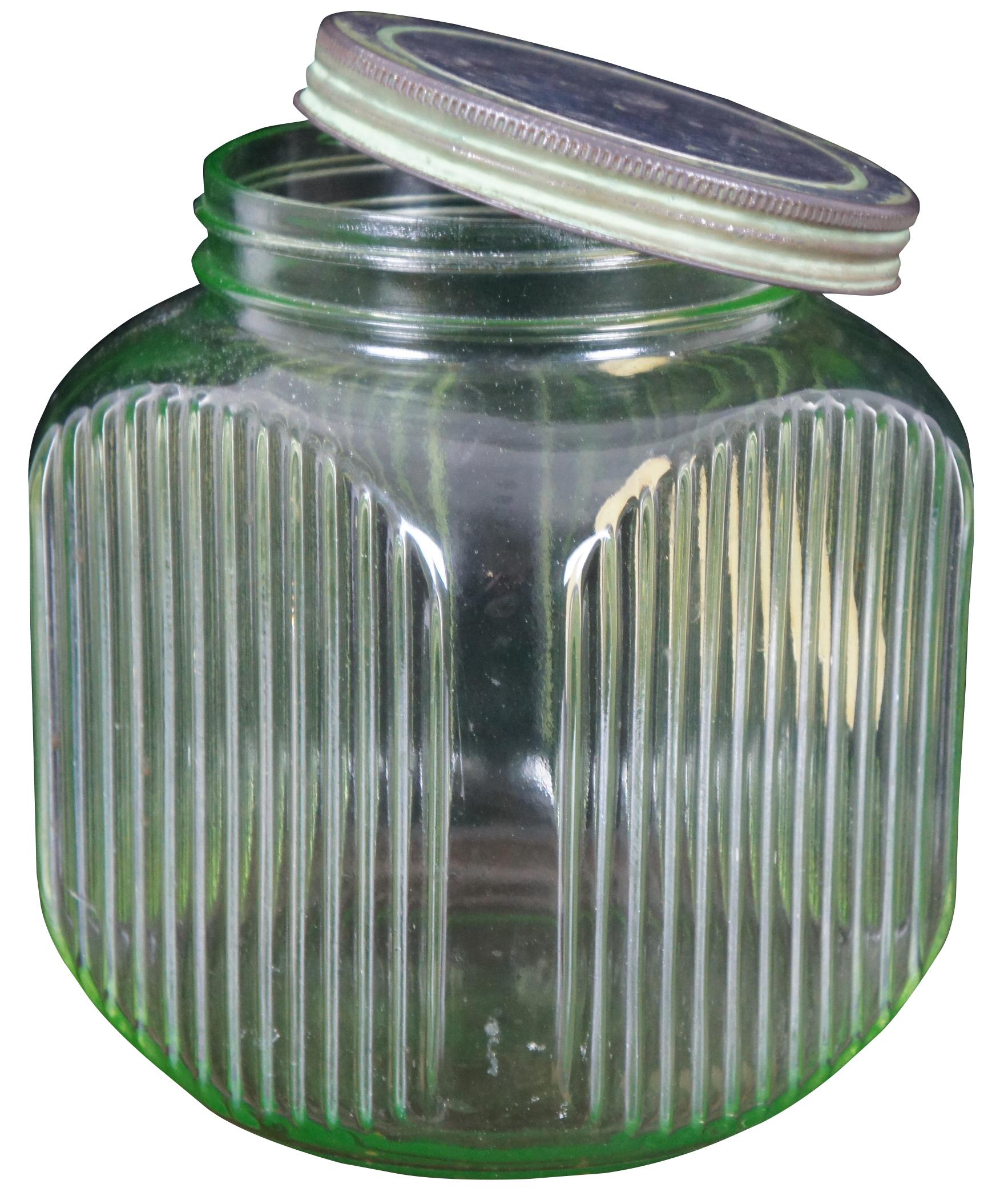 uranium glass cookie jar