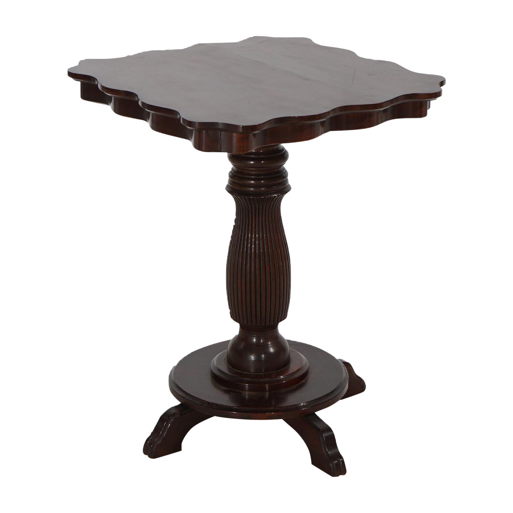 Antiker Horner-Schule-Sockel aus geschnitzter Eiche, um 1910 im Angebot