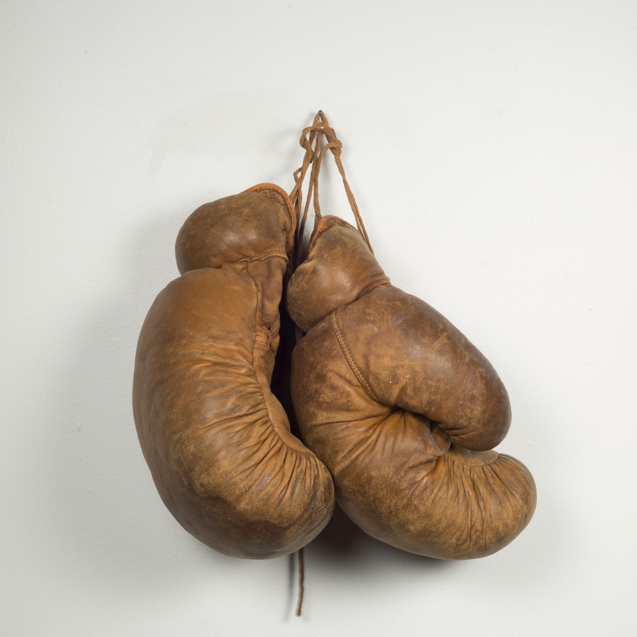 antique boxing gloves