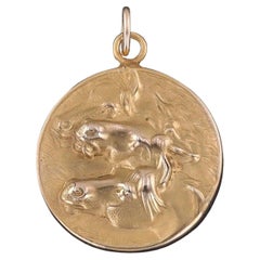 Vintage Horse Pendant of 14k Gold