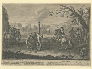 Antique Horse Print of 'Gallop' by J.E. Ridinger, 1722, view 2
