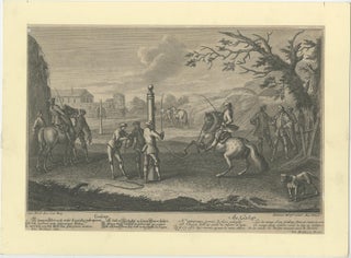 Antique Horse Print of 'Gallop' by J.E. Ridinger, 1722, view 4