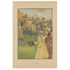 Estampe ancienne de cheval « The Favourite » (la fauve) de Clifford & Co, 1903