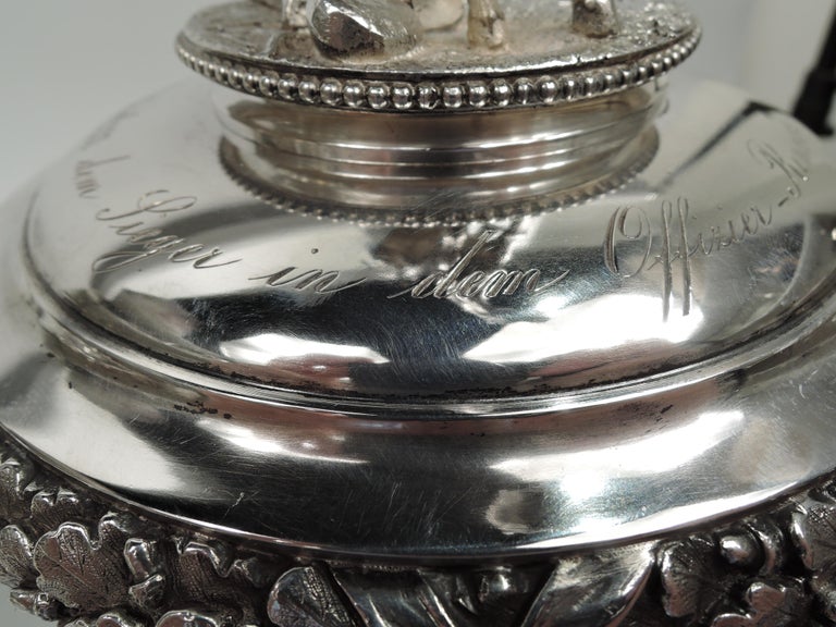 Wentworth Pewter - Pint Tankard Antique Finish Georgian Style Handle and Engraving