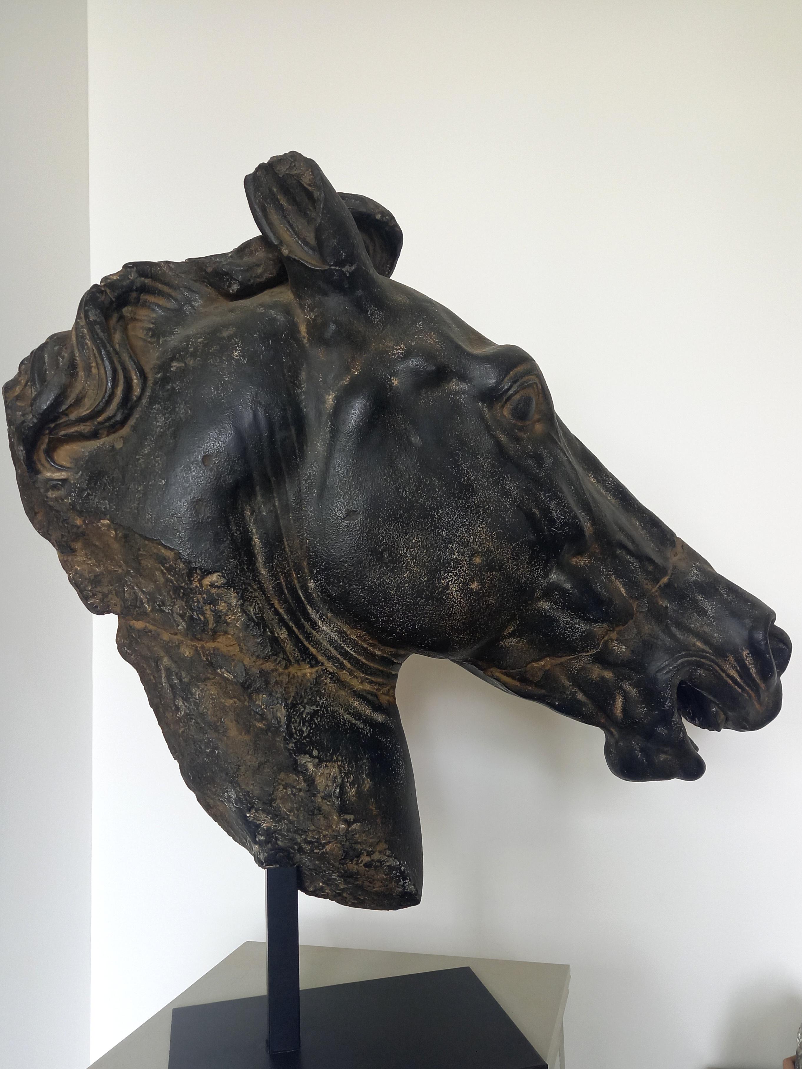 Greco Roman Antique Horse Sculpture Reproduction For Sale