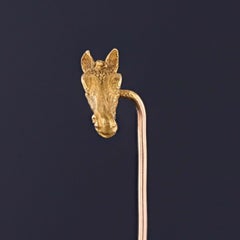 Antique Horse Stickpin of 14k Gold, Circa 1900-1910