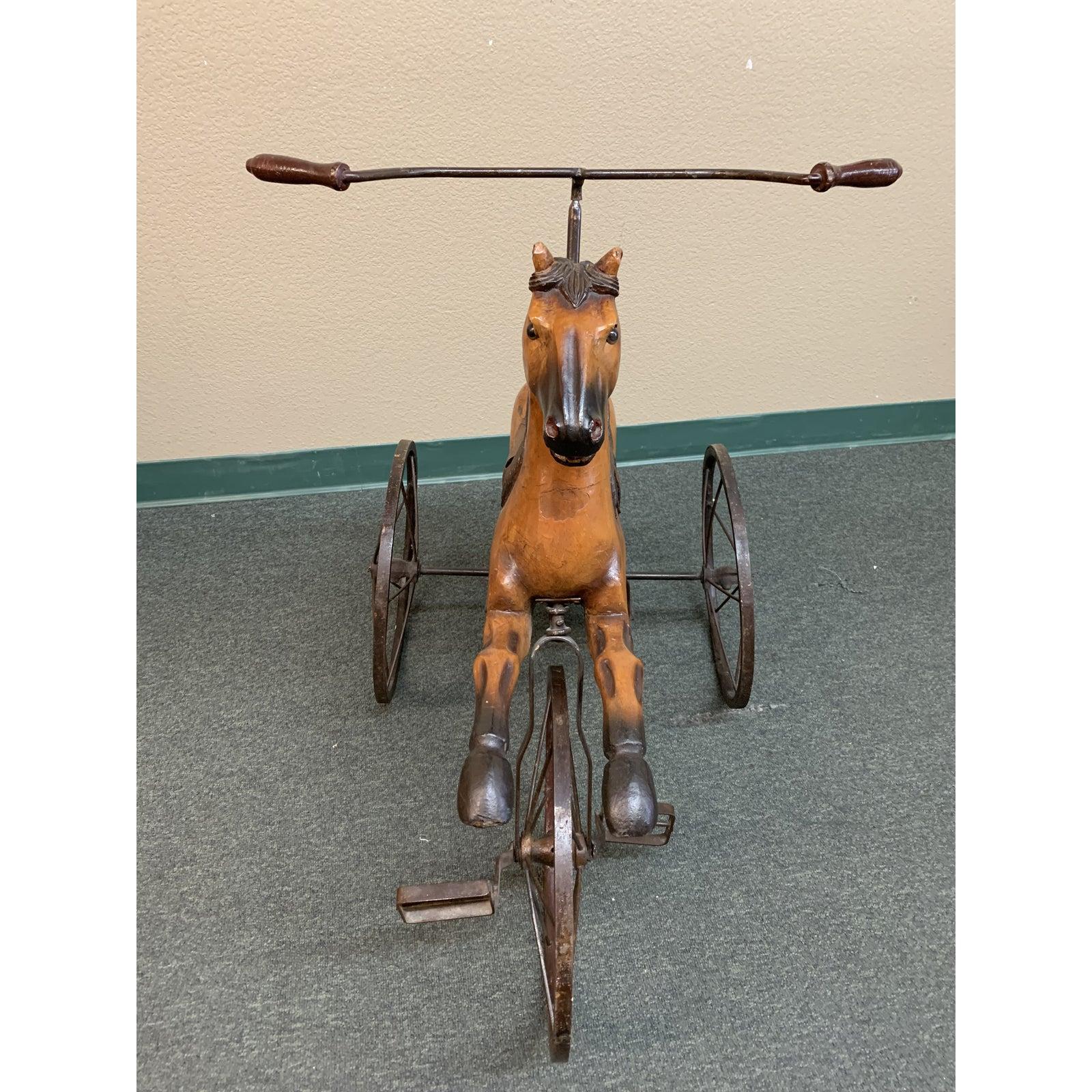 antique horse tricycle identification