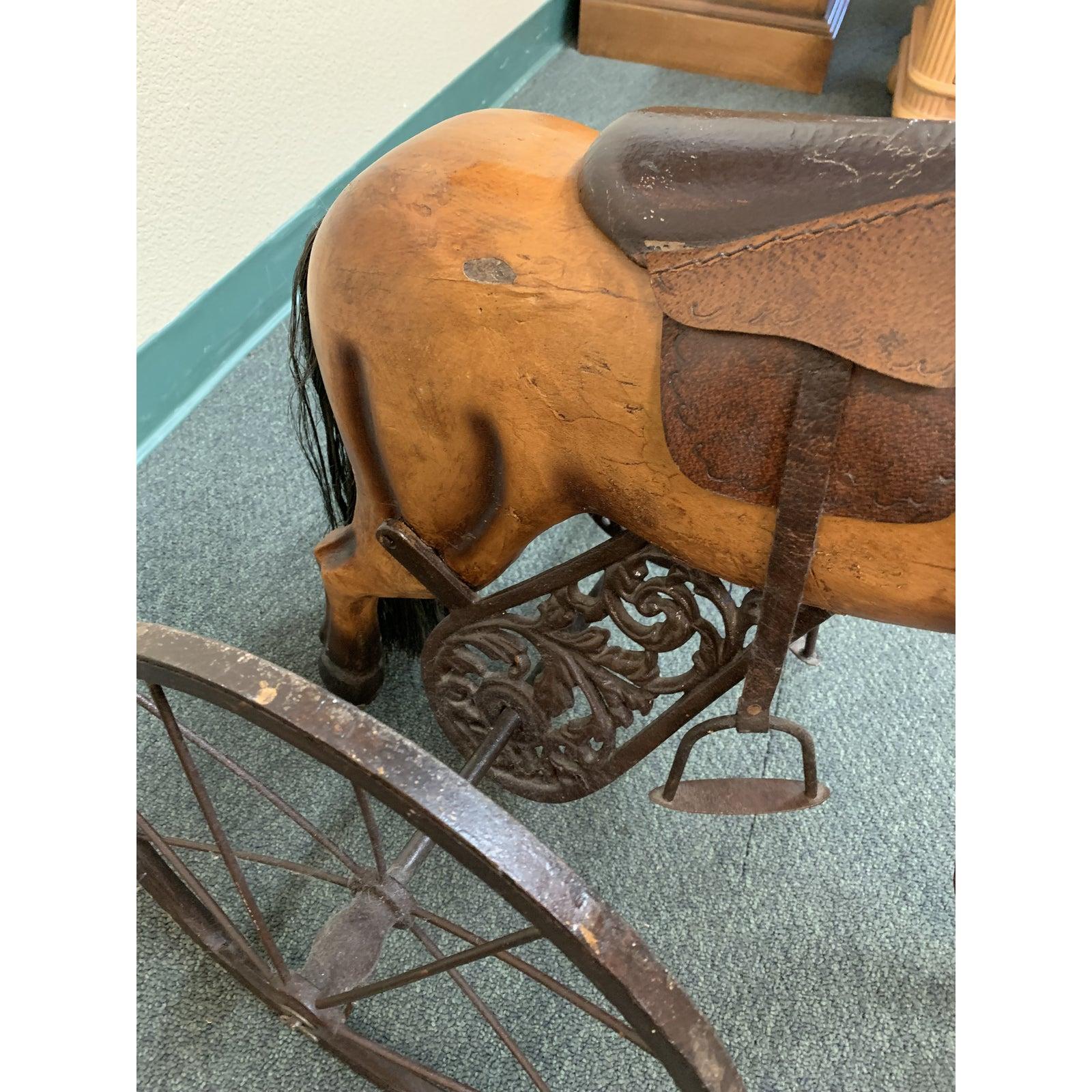 Antique, Horse Tricycle In Good Condition For Sale In San Francisco, CA