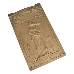 Antique Horticultural Prize Plaque, Bronze, Hamo Thornycroft, Toogood, 1920