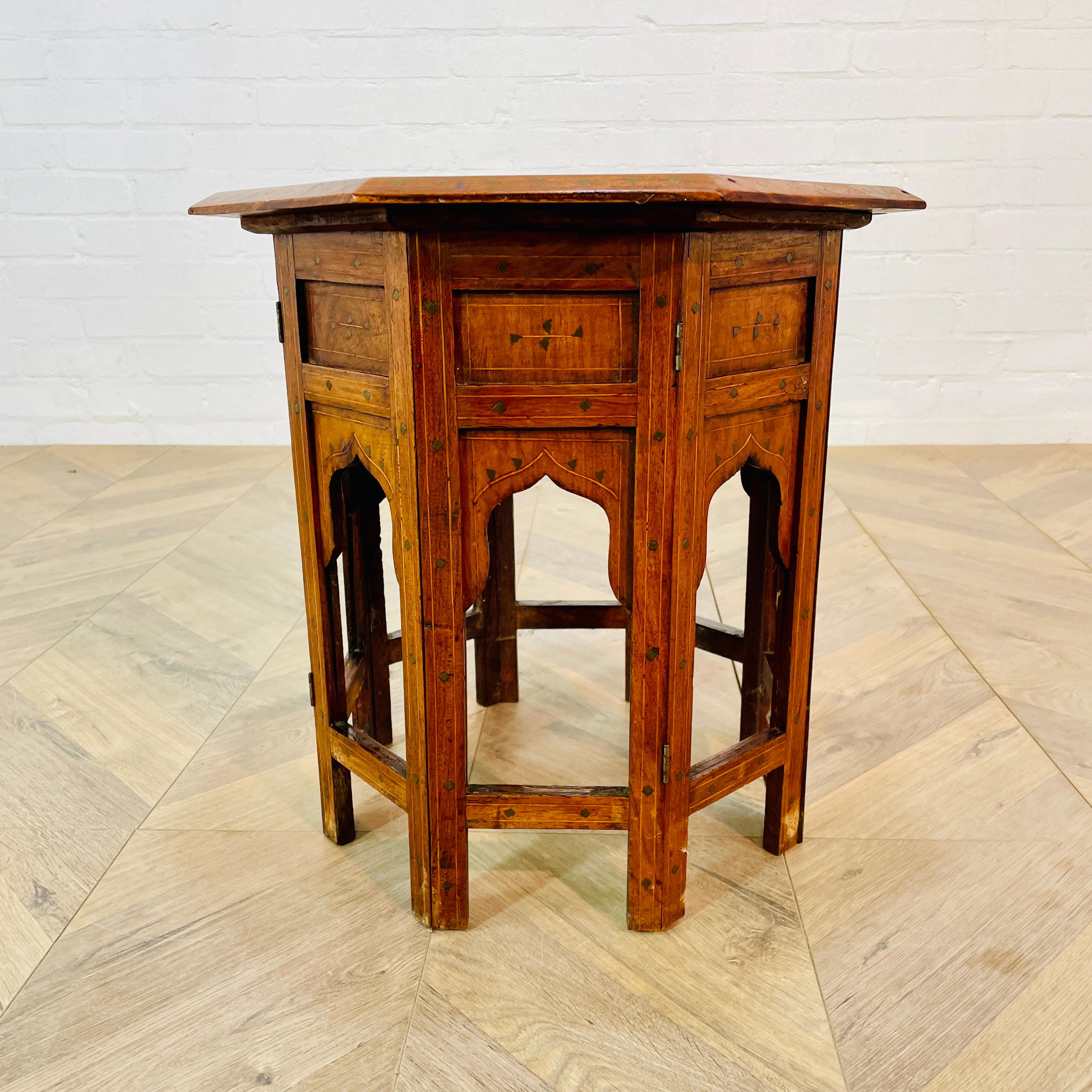 Antique Hoshiarpur Folding Occasional Table, circa 1900s For Sale 4