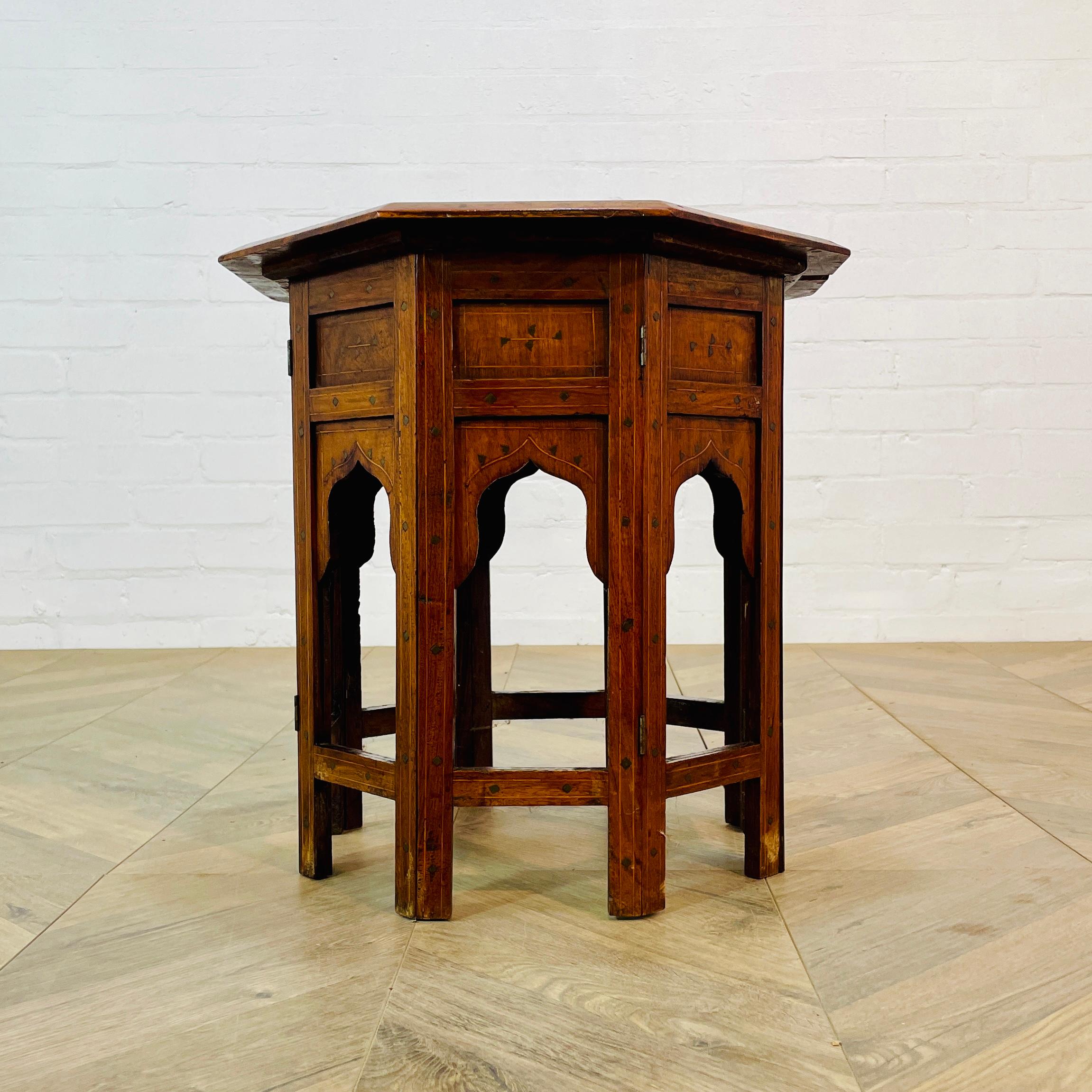 Antique Hoshiarpur Folding Occasional Table, circa 1900s For Sale 5