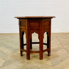 Antique Hoshiarpur Folding Occasional Table, circa 1900s
