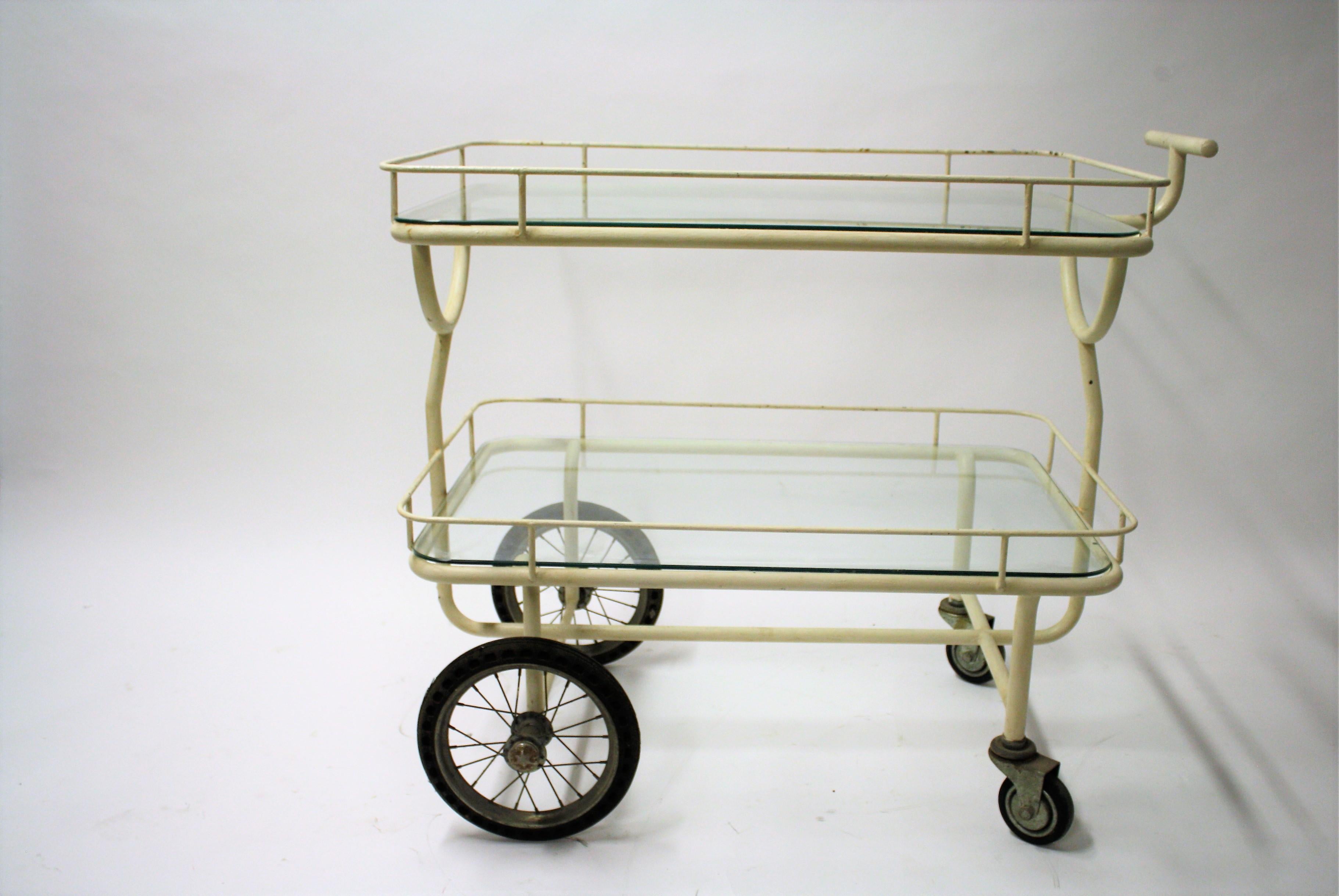 French Antique Hospital Trolley, 1940s