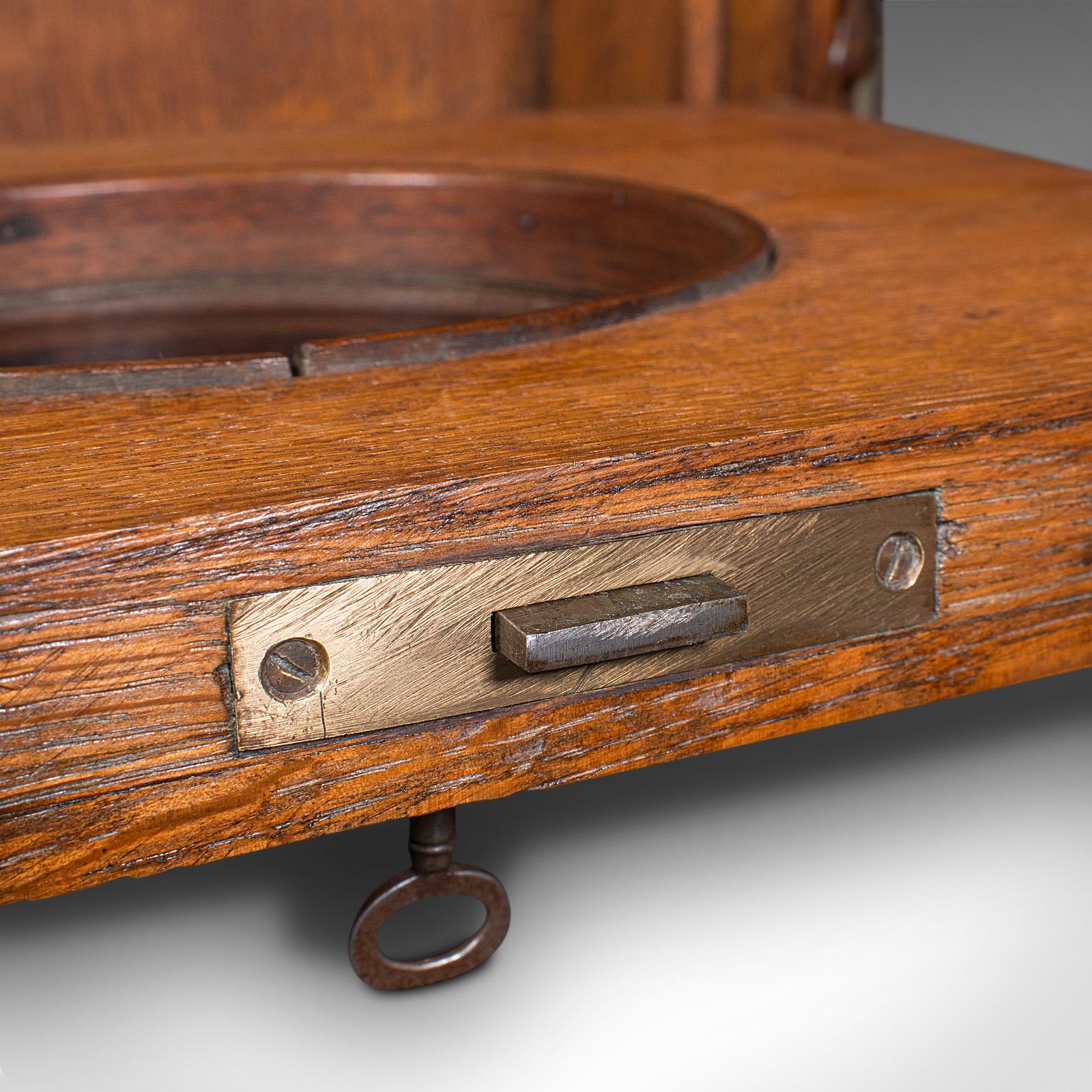Antique Hotel Key Box, Scottish, Oak, Counter Letterbox, Gothic Taste, Victorian 4