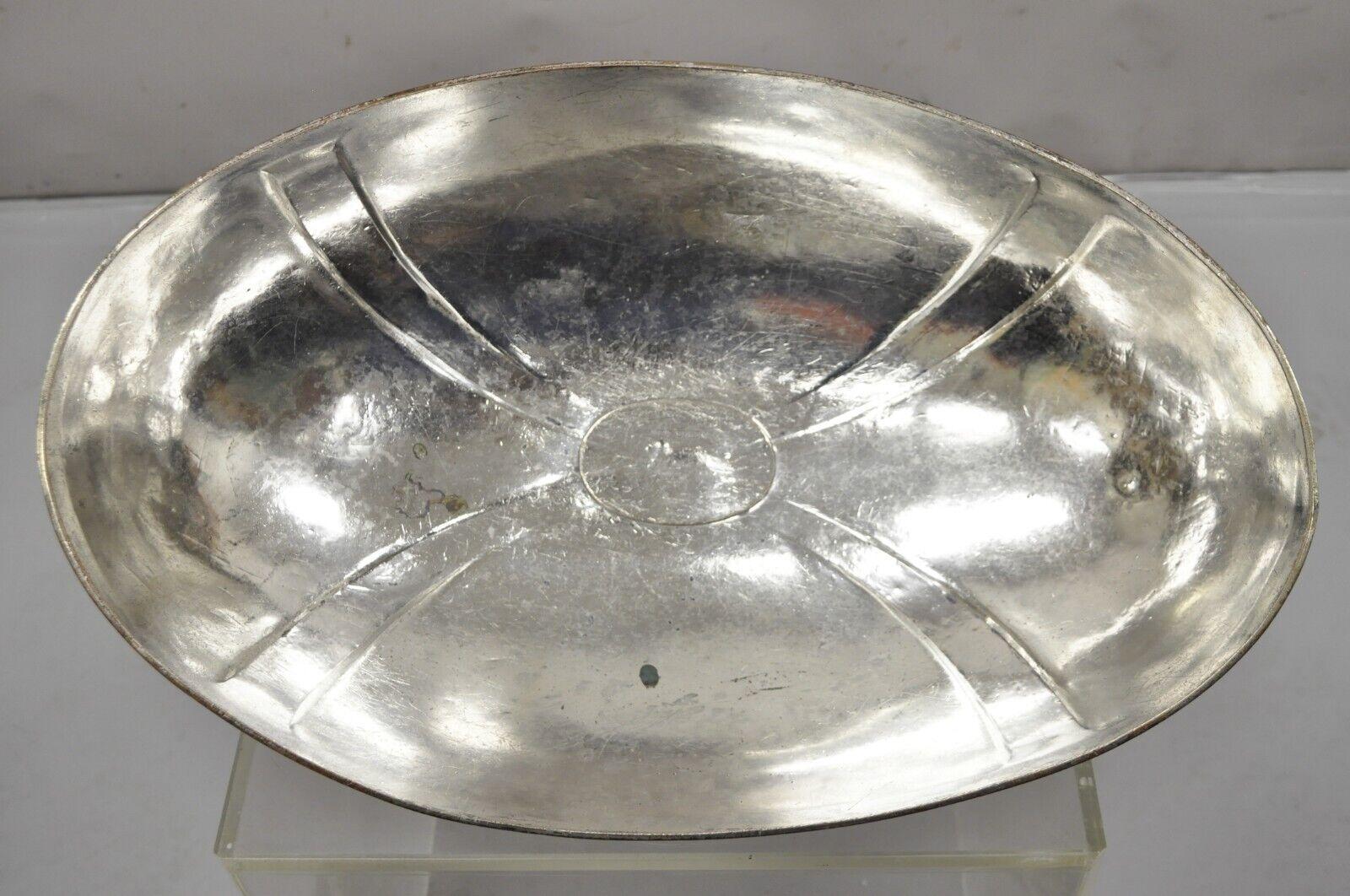 Antique Hotel McAlpin International Silver Co Silver Soldered Serving Meat Dome For Sale 3