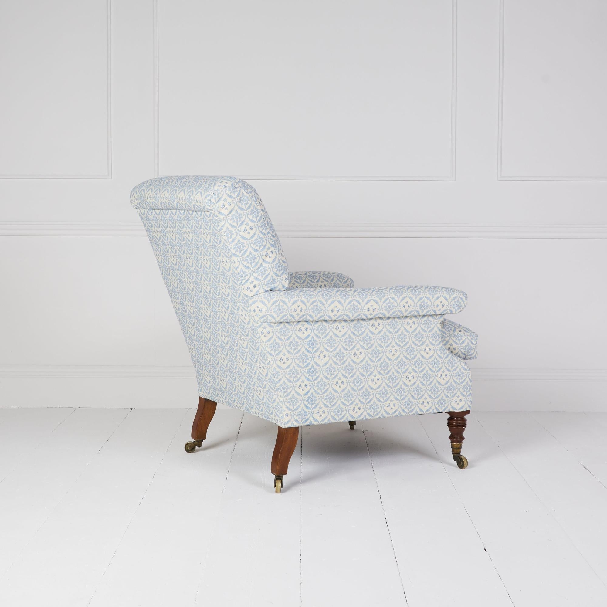 Fauteuil ancien Howard and Sons Willoughby en vente 4