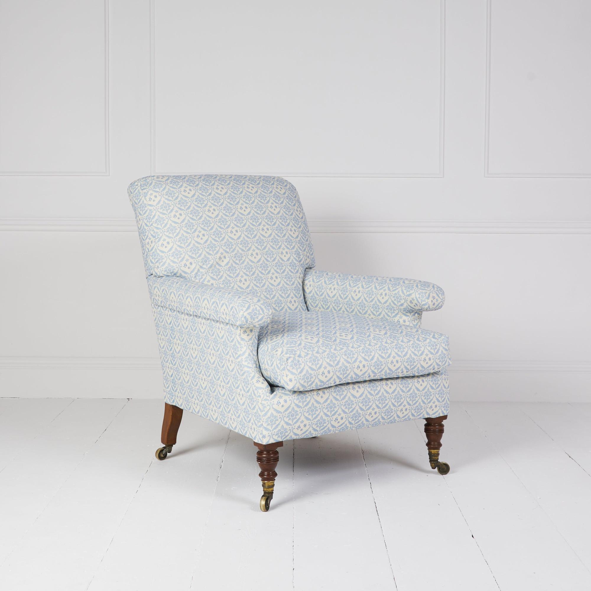 Fauteuil ancien Howard and Sons Willoughby en vente 6