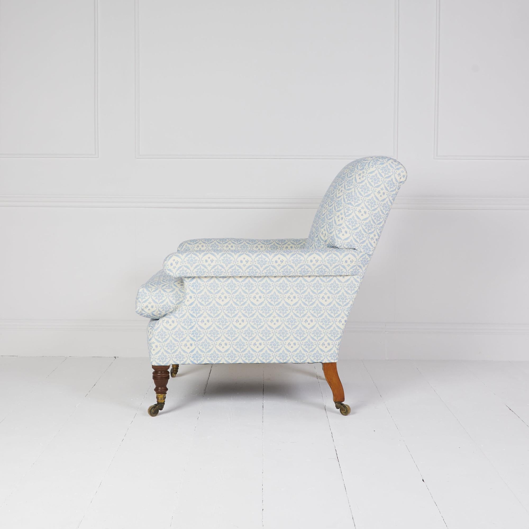 XIXe siècle Fauteuil ancien Howard and Sons Willoughby en vente