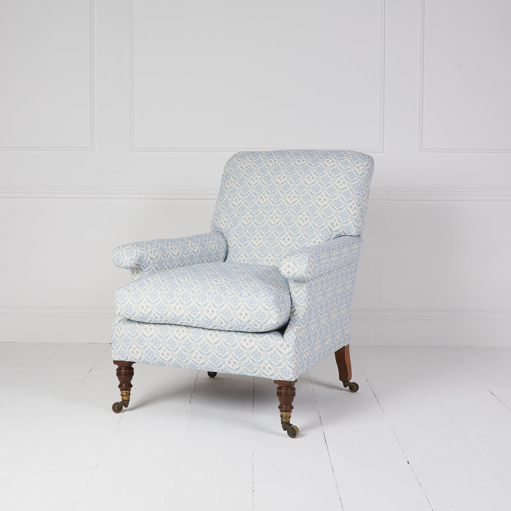 Fauteuil ancien Howard and Sons Willoughby en vente 3