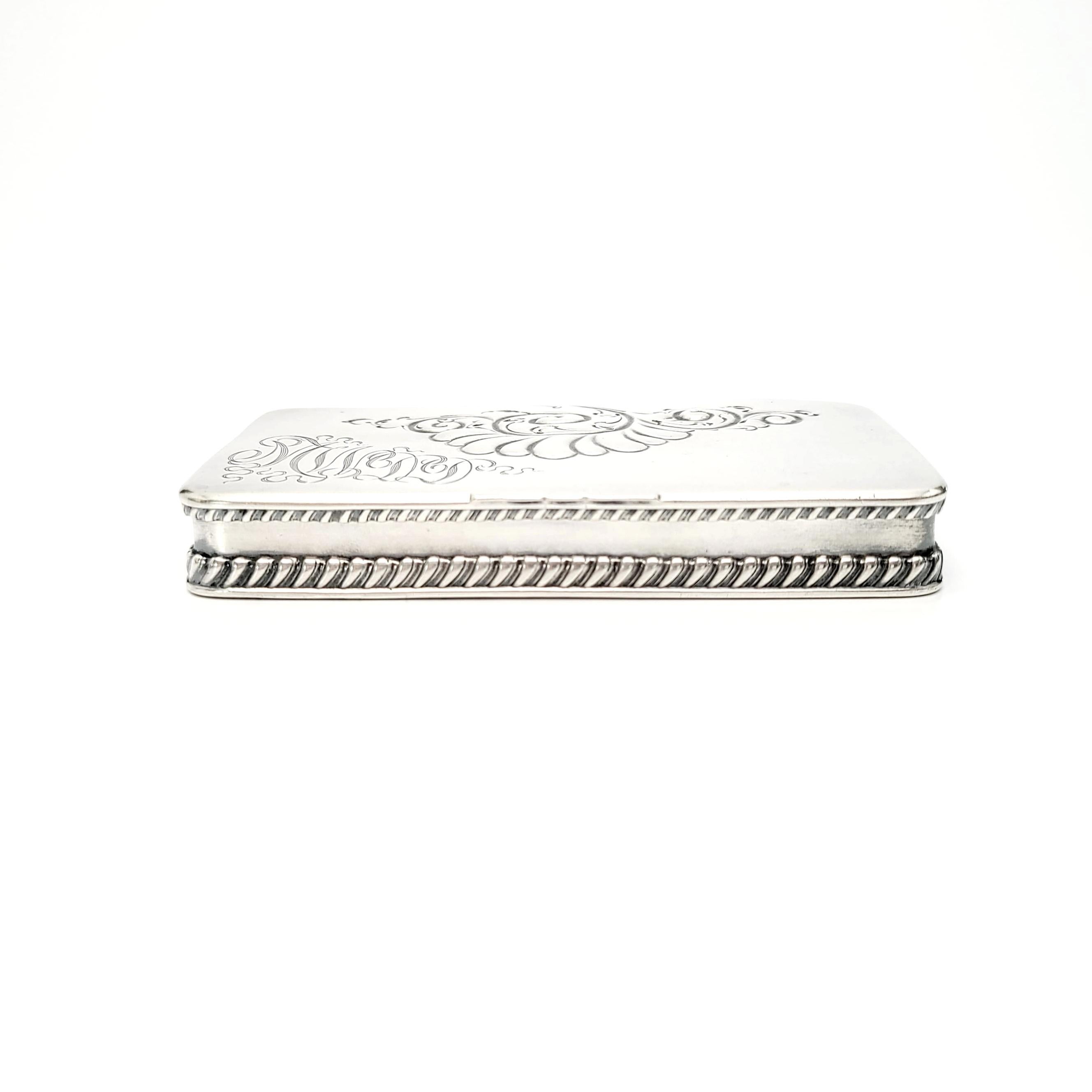 sterling silver stamp box