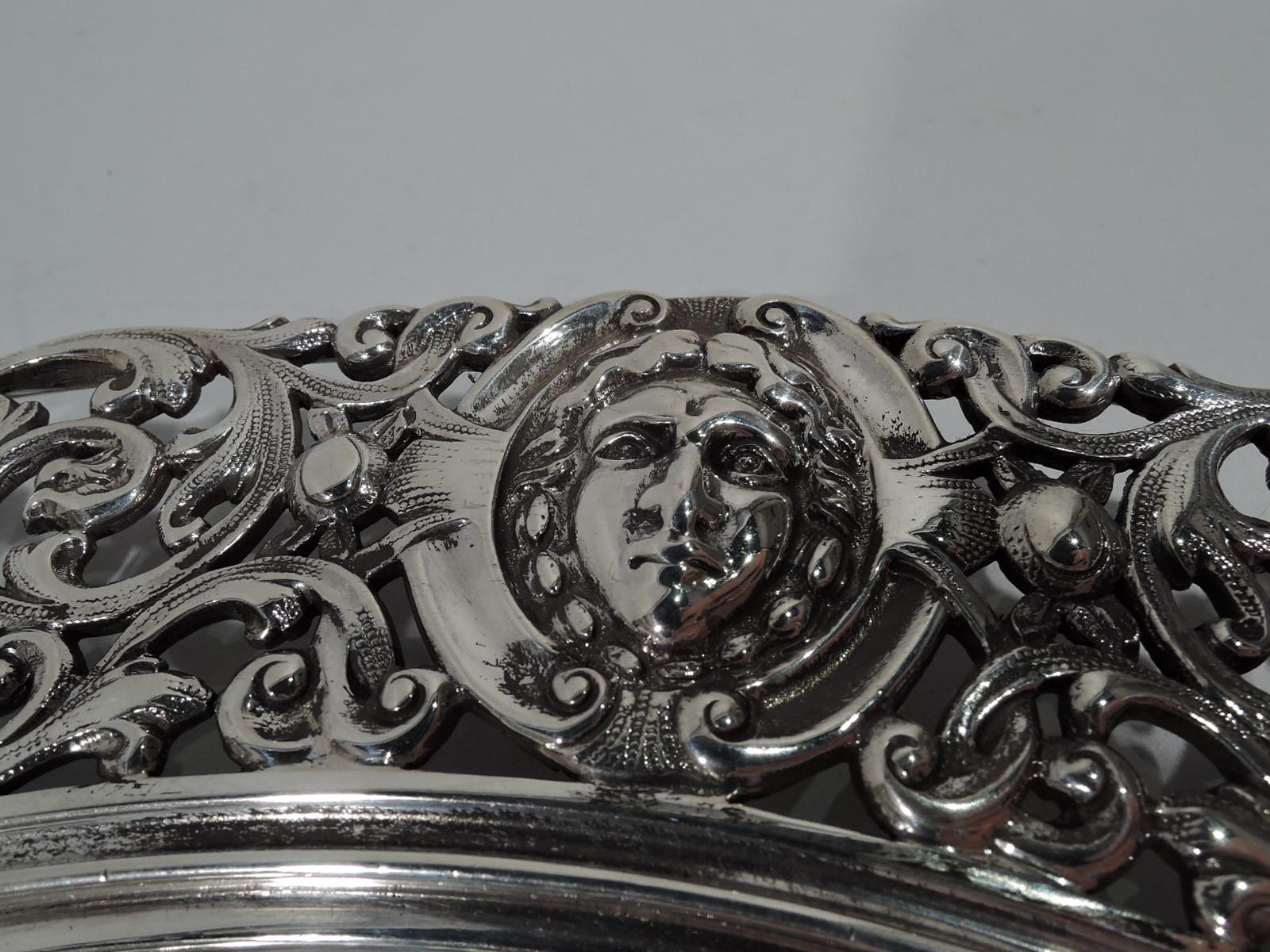American Antique Howard Renaissance Revival Sterling Silver Charger Tray