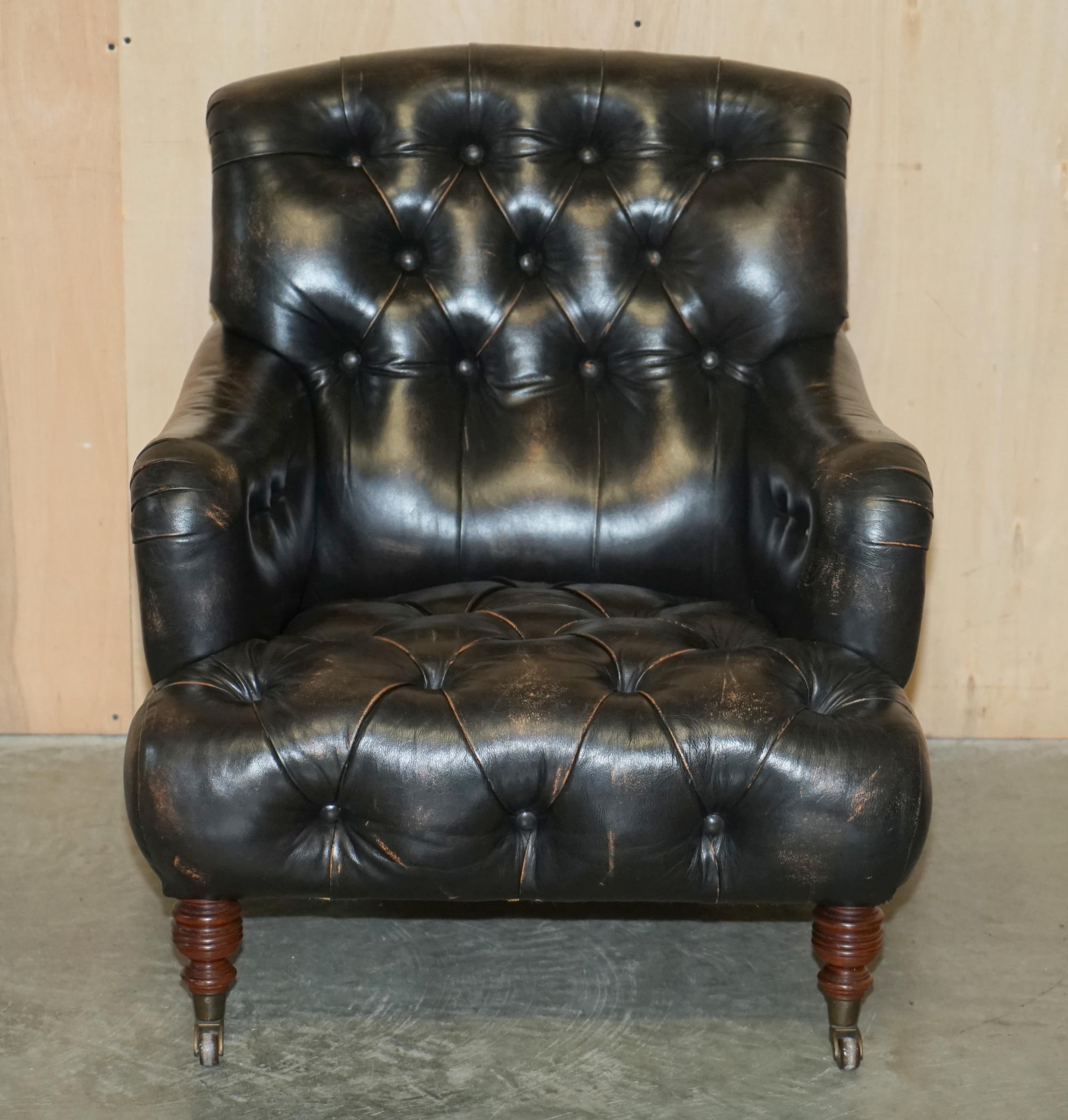 We are delighted to offer for sale this stunning original Victorian Walnut framed Howard & Son’s Bridgewater model style armchair with Chesterfield tufting all over

Please note the delivery fee listed is just a guide, it covers within the M25