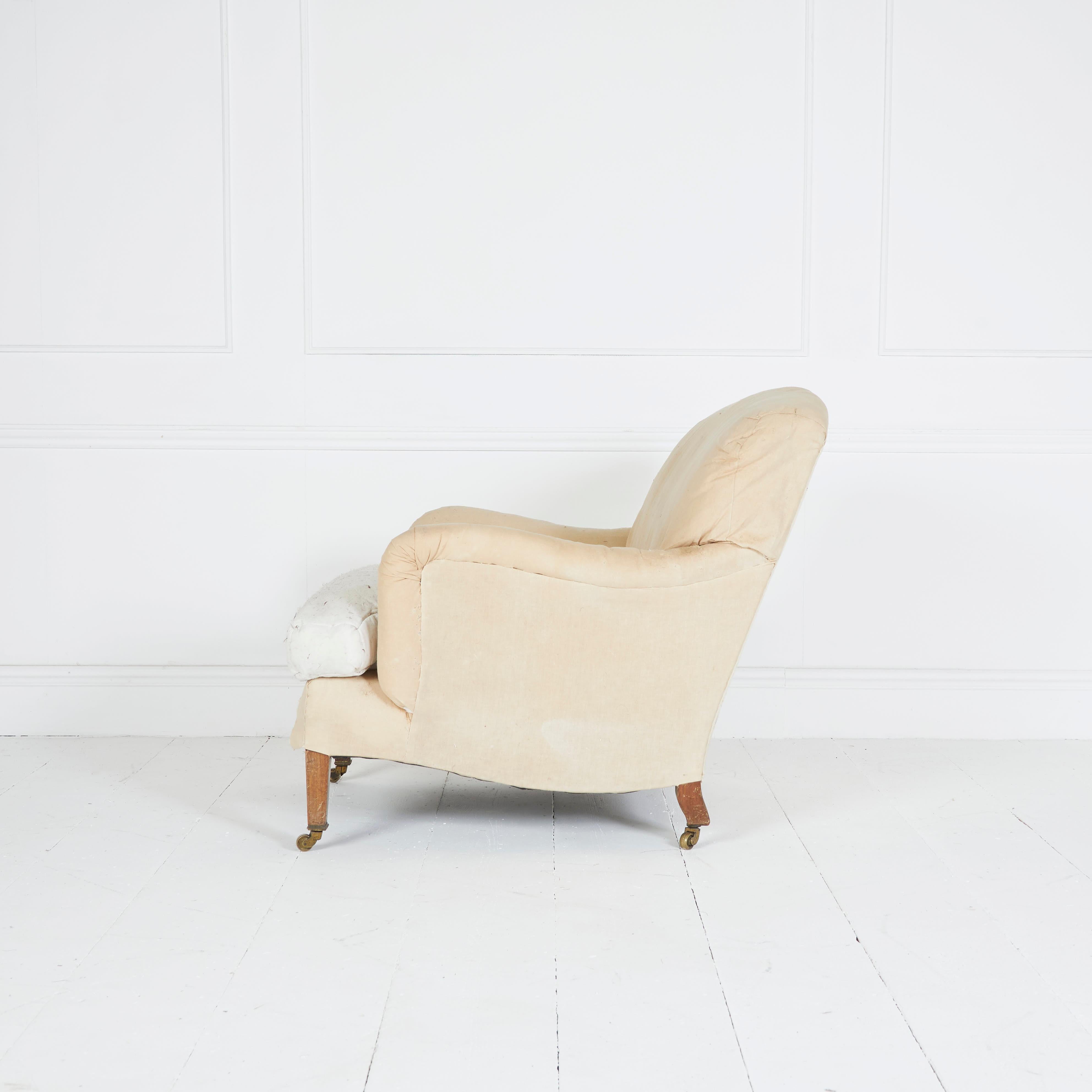 Fauteuil ancien Howard & Sons deep bridgewater Bon état - En vente à Stroud, GB