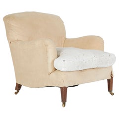 Antique Howard & sons deep bridgewater armchair