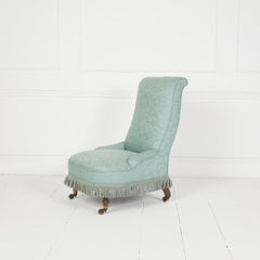 Antique Howard & sons slipper bedroom chair